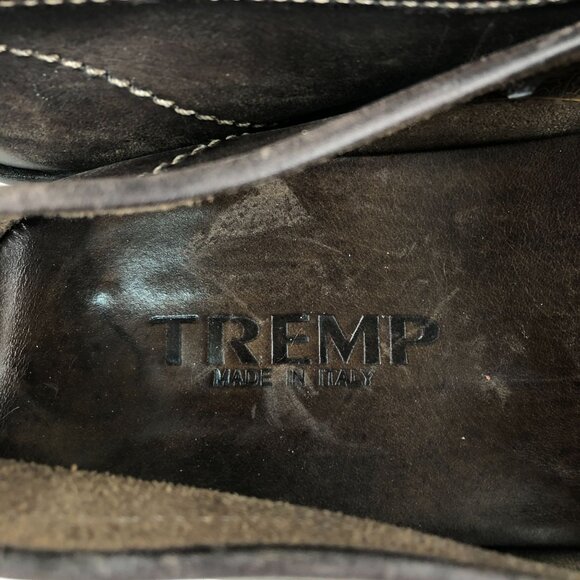 Tremp Men\'s Size 45 Brown Leather Closed Toe Slip On Driving Shoes Loafers ITALY main image 13